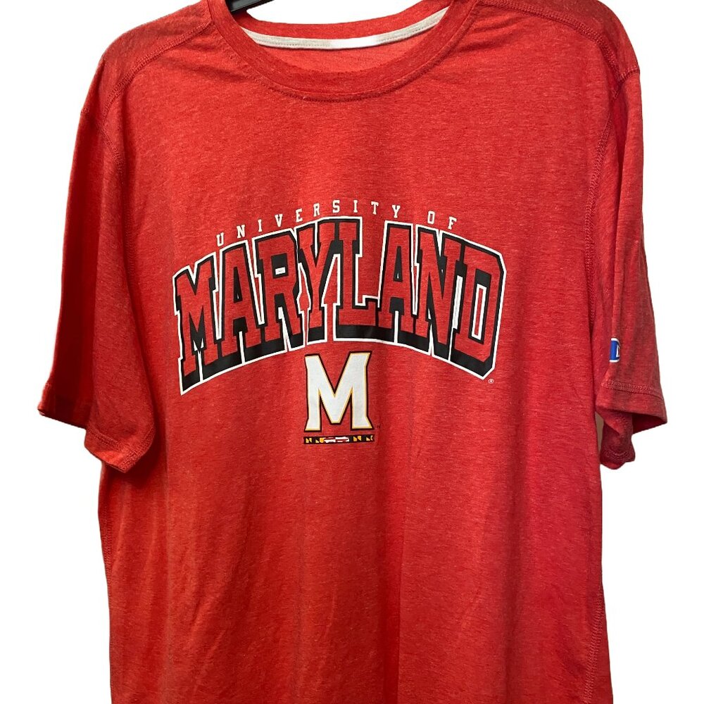 UMD University of Maryland College Park Terrapins Champion Tee Shirt, Large